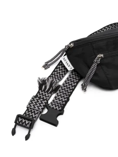 Lanvin Small Waist Curb Bag In Black