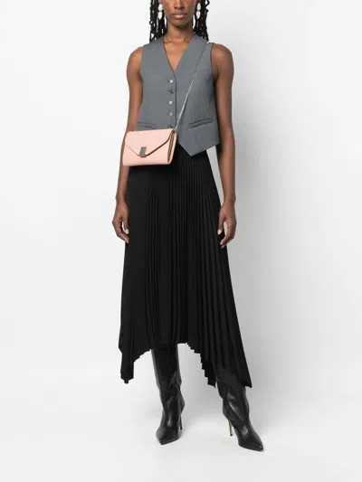 Lanvin Polished-finish Cross Body Bag In Yellow