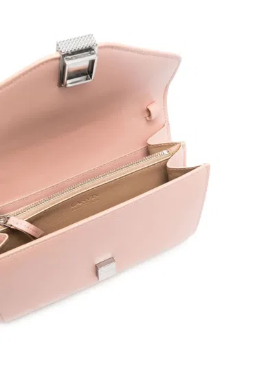 Lanvin Polished-finish Cross Body Bag In Yellow