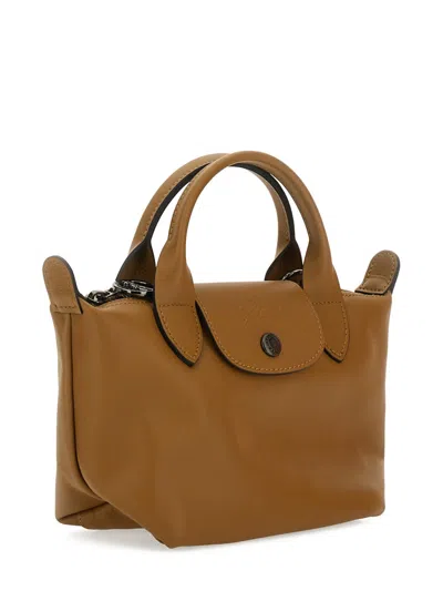 Longchamp Le Pliage Xs Handle Bag In Brown