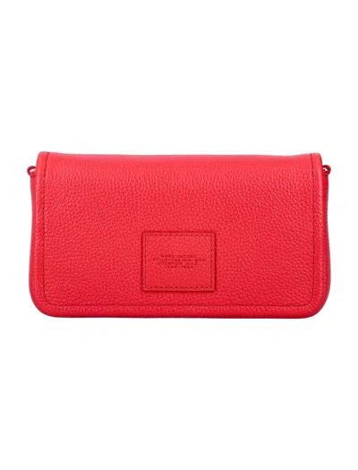 Marc Jacobs Textured Leather Mini Bag With Magnetic Closure In Red