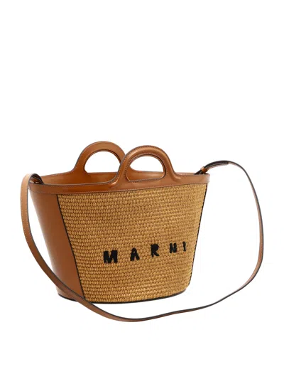 Marni "tropicalia" Crossbody Bag In Brown