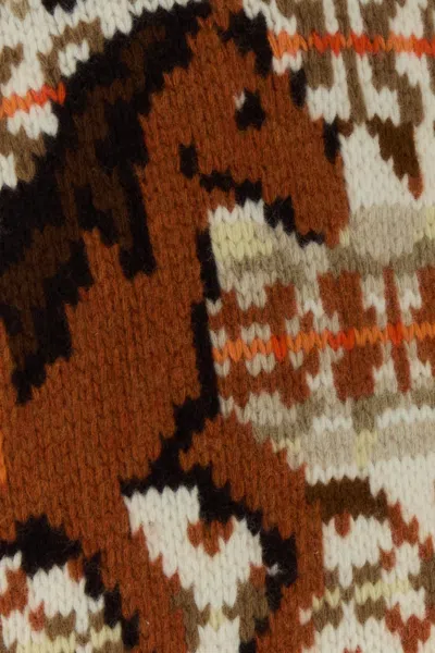 Stella Mccartney Embroidered Wool Fair Isle Oversize Cardigan