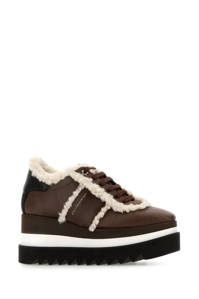 Stella Mccartney Brown Alter Suede Sneak-elys Sneakers In Brown