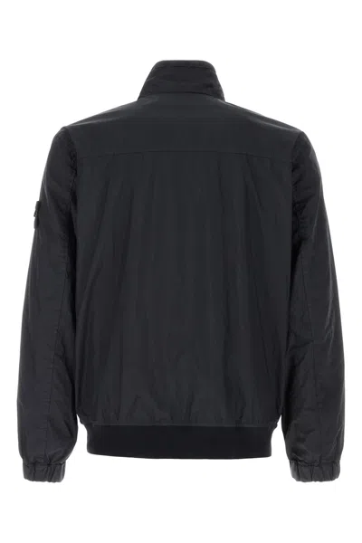 Stone Island Nylon Jacket High Collar Elastic Cuffs