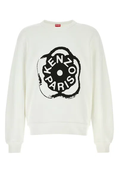 Kenzo Men Boke Flower 2.0 Cotton Sweatshirt In White