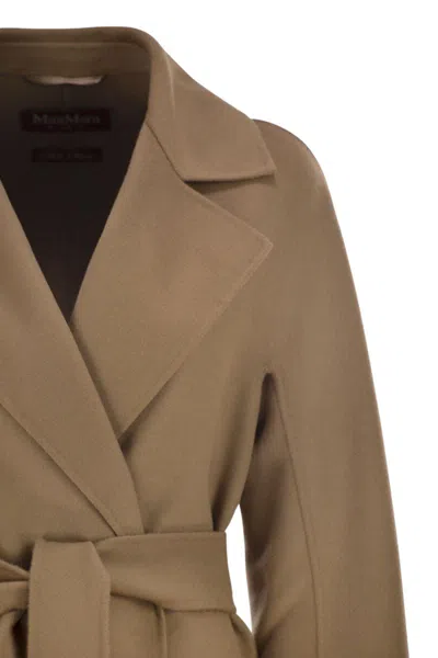 Max Mara Knee-length Brown Cashmere Coat In Brown