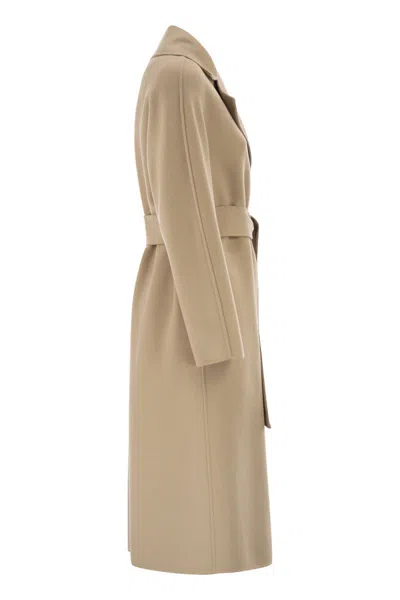 Max Mara Studio Mstcles - Wool, Cashmere And Silk Coat In Neutral