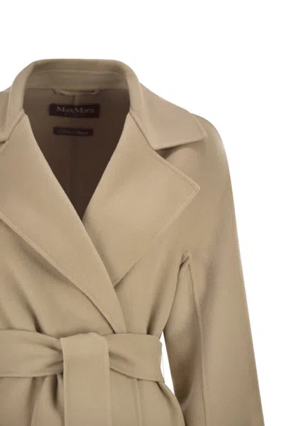 Max Mara Studio Mstcles - Wool, Cashmere And Silk Coat In Neutral