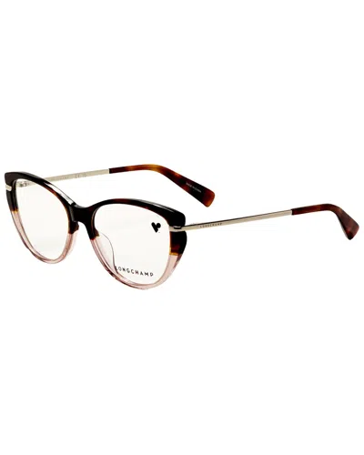 Longchamp Women's 54mm Pink Opticals In Brown