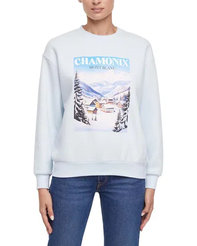 Wildfox Chamonix Charlie Oversized Fit Sweatshirt In White