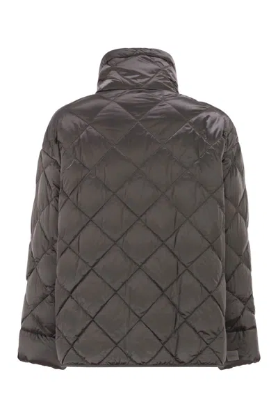 Max Mara The Cube Mtcpisoft - Padded Jacket In Water-repellent Canvas In Black