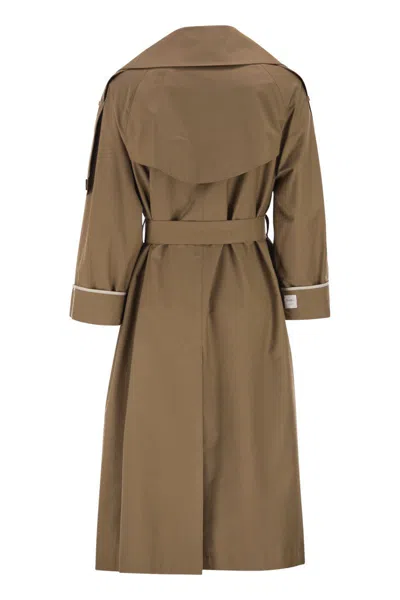 Max Mara The Cube Mtcutrench - Trench Coat In Water-repellent Twill In Brown