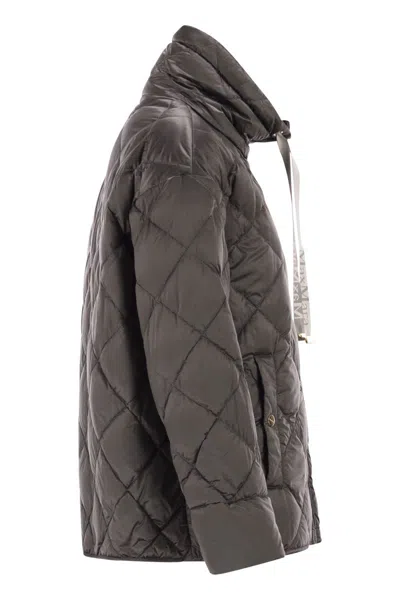 Max Mara The Cube Mtcpisoft - Padded Jacket In Water-repellent Canvas In Black