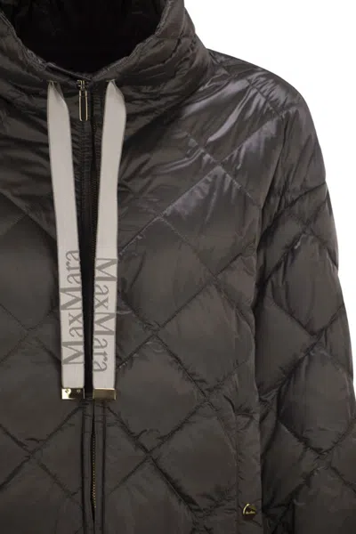 Max Mara The Cube Mtcpisoft - Padded Jacket In Water-repellent Canvas In Black