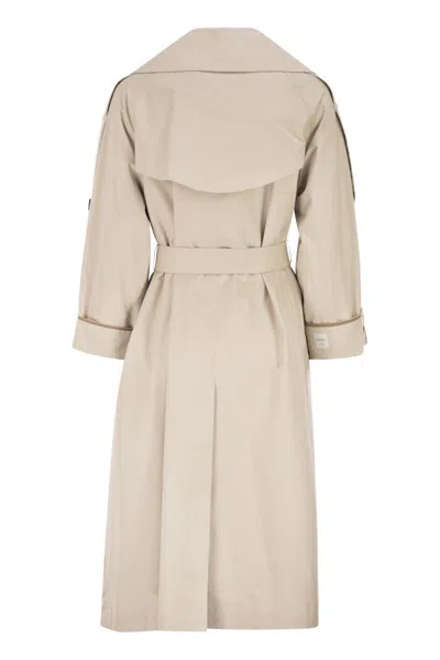 Max Mara The Cube Mtcutrench - Trench Coat In Water-repellent Twill In Brown