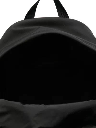 Moncler Pierrick Nylon Backpack Large Front Pocket In Black