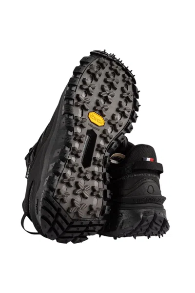 Moncler Grenoble Vibram Sole Trailgrip Hike Sneakers In Black