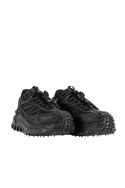 Moncler Grenoble Vibram Sole Trailgrip Hike Sneakers In Black
