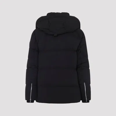 Moose Knuckles Everest 3q Down Jacket With Removable Hood In Black
