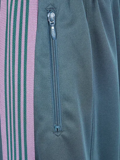 Needles "h.d. Track Pant Poly Smooth" Trousers In Blue