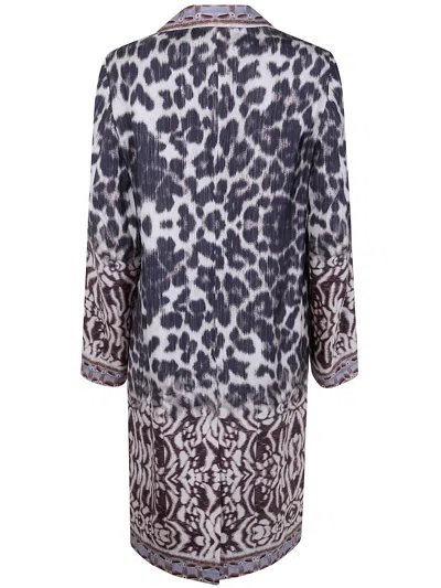 Pierre-louis Mascia Patterned Silk Coat In Multi