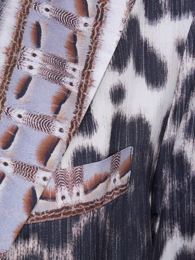 Pierre-louis Mascia Patterned Silk Coat In Multi