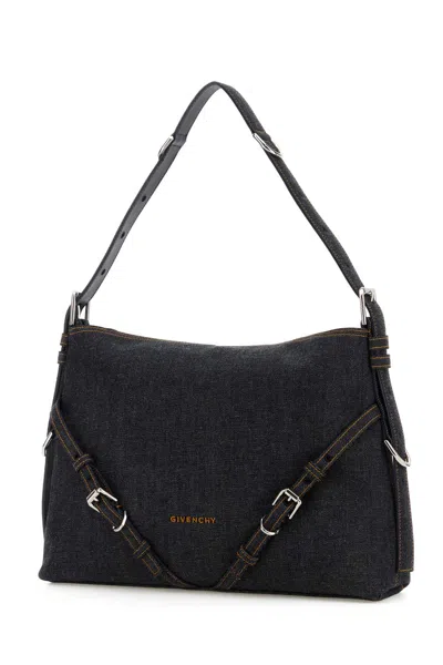 Givenchy Medium Shoulder Bag With Buckle And Handle In Black