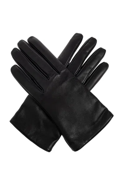 Saint Laurent Lambskin Gloves In Black
