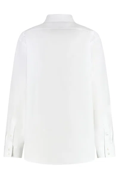 Gucci Cotton Poplin Shirt In White