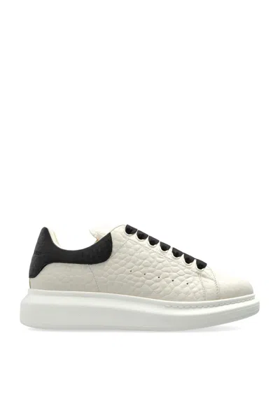 Alexander Mcqueen Leather Sports Shoes In White