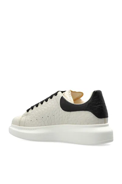 Alexander Mcqueen Leather Sports Shoes In White