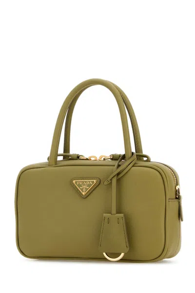 Prada Sage Green Leather Handbag