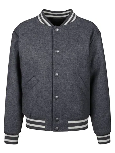 Apc Alizee Jacket With Ribbed Collar And Cuffs In Gray