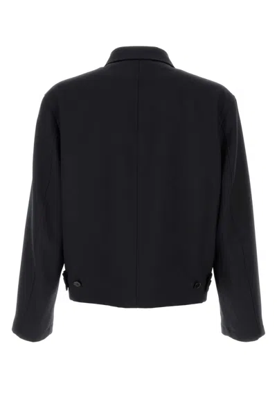 Jil Sander Midnight Blue Gabardine Jacket In Blue