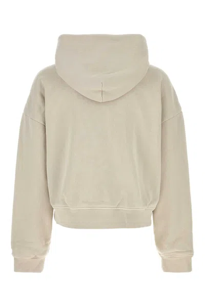 Entire Studios Sand Cotton Thermal Oversize Sweatshirt In Neutral