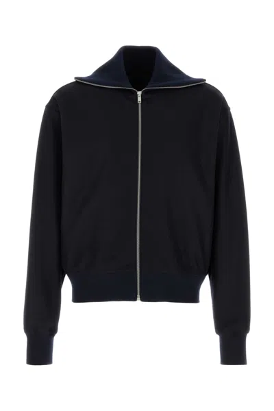 Jil Sander Midnight Blue Wool Cardigan In Blue