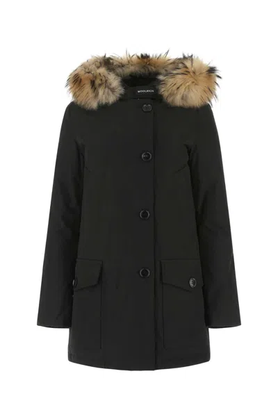 Woolrich Arctic Buttoned Jacket In Black
