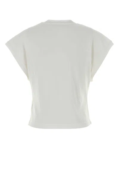 Agolde White Cotton T-shirt In White