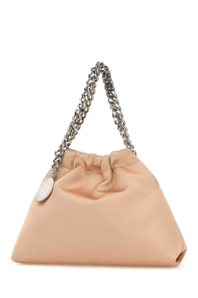 Stella Mccartney Powder Pink Satin Falabella Handbag In Neutral