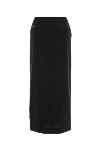 Herno Black Polyester Blend Skirt In Black