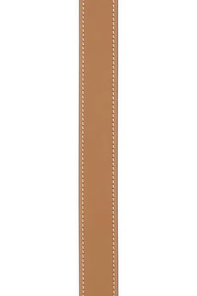 Miu Miu Caramel Leather Belt In Brown
