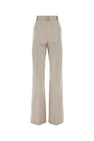 The Andamane Melange Grey Stretch Wool Blend Pant In Neutral