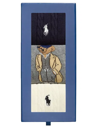 Polo Ralph Lauren 3pack Socks In Brown
