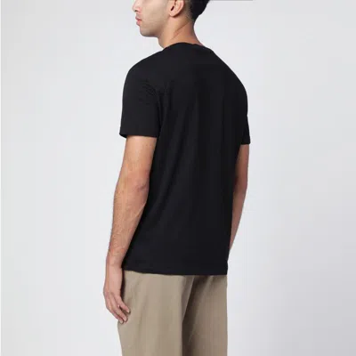 Polo Ralph Lauren Slim-fit Crew Neck T-shirt With Graphic Bear Print In Black