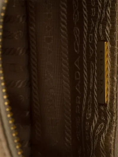 Prada Mini Re-edition 2005 Bag In Camel Re-nylon And Saffiano In Nude