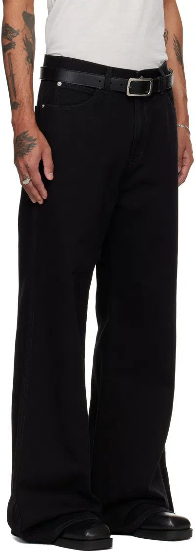 Lu'u Dan Belt Loop Jeans In Black