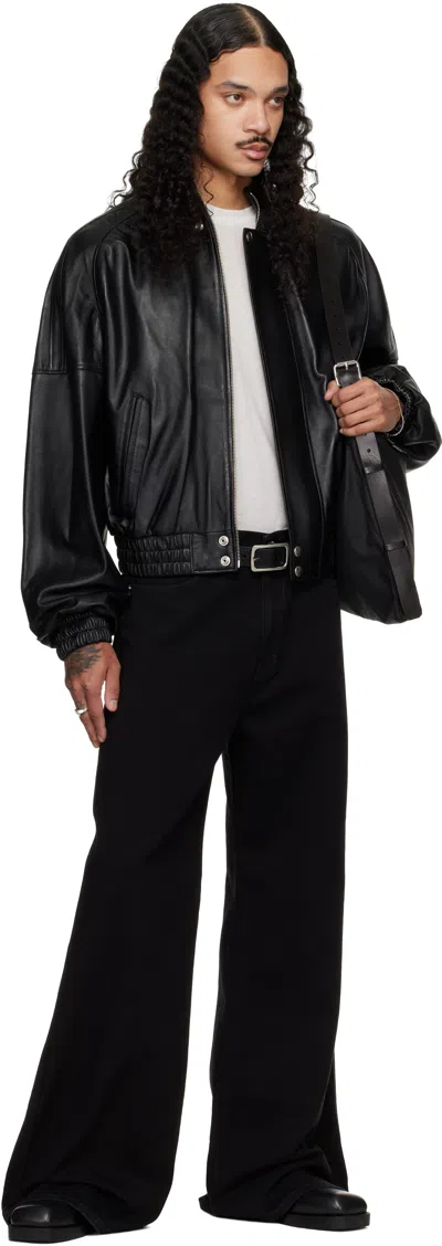 Lu'u Dan Belt Loop Jeans In Black