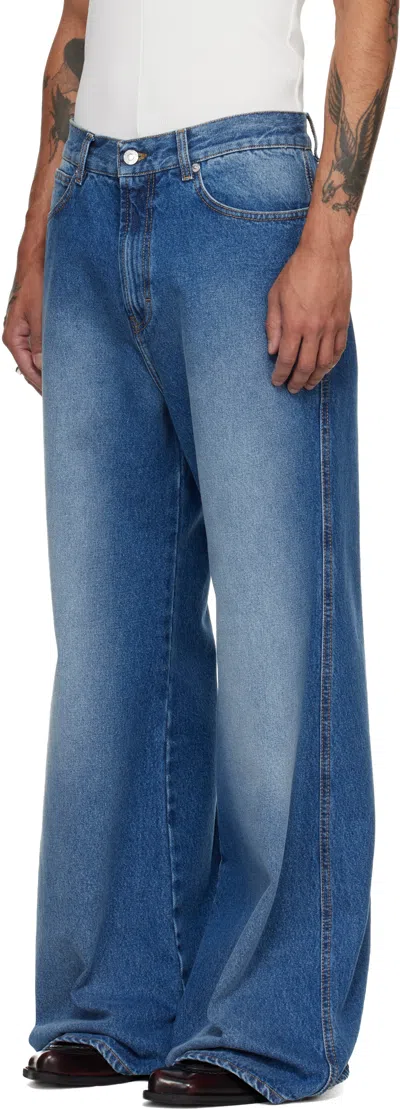Lu'u Dan Belt Loop Jeans In Blue