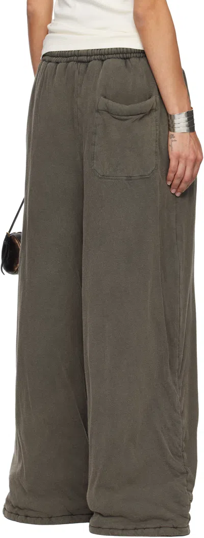 Lu'u Dan Gray Wadded Bontans Sweatpants In Green